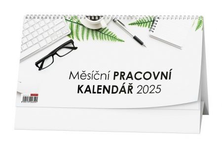 Kalendář stolní měsíční Měsíční pracovní kalendář 2025 / 30cm x 15cm / BSE13-25