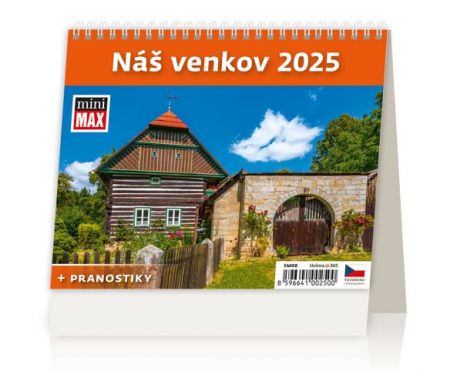 Kalendář stolní MiniMax Náš venkov + pranostiky 2025 / 17,1cm x 16,8cm / SM08-25