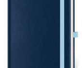 Diář týdenní A5 Double Blue s poutkem na propisku 2025 / 14,5cm x 20,5cm / DB423-2-25