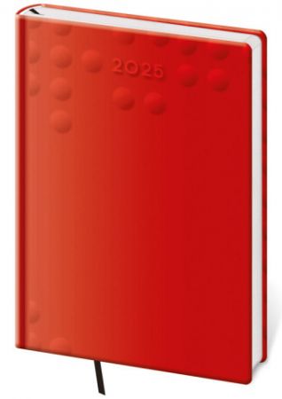 Diář denní A5 Vario - 3 RED DESIGN 2025 / 14,5cm x 20,5cm / DV422-03-25