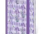 Diář týdenní kapesní Vario  - Lavender s gumičkou 2025 / 9cm x 14cm / DV436-22-25