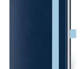 Diář týdenní kapesní Double Blue s poutkem na propisku 2025 / 9cm x 14cm / DB436-2-25