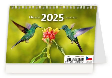 Plánovací MINI 14denní kalendář 2025 (S43-25)