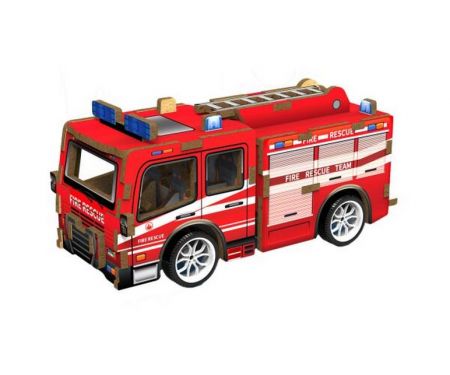 3D puzzle dřevěné - Hasičské auto 12 cm