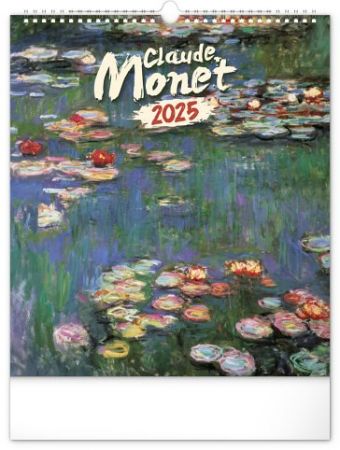 Kalendář nástěnný Claude Monet 2025, 30cm x 34cm, PGN-33726-L