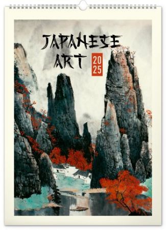 Kalendář nástěnný Vintage plakáty – japonské umění 2025, 33cm x 46cm, PGN-34416