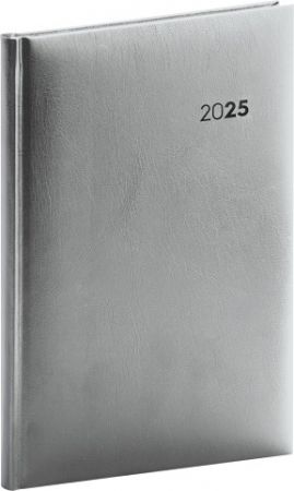 Diář týdenní Balacron 2025, stříbrný, 15cm x 21cm, PGD-TA5BA-5069