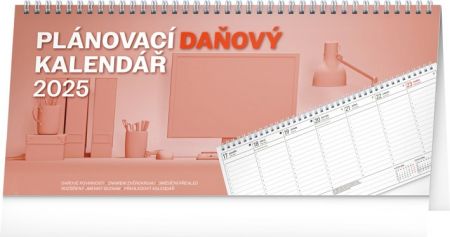 Stolní kalendář Plánovací daňový 2025, 33 × 14,5 cm