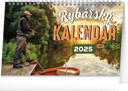 Stolní Rybářský kalendář 2025, 23,1 × 14,5 cm