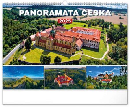 Kalendář nástěnný Panoramata Česka 2025, 48cm x 33cm, PGN-33553-L