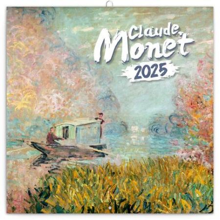 Kalendář nástěnný poznámkový Claude Monet 2025, 30cm x 30cm, PGP-33654-V