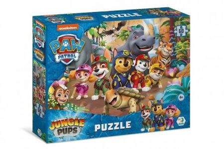 Puzzle Tlapková patrola/Paw Patrol Džungle 23x32cm 60 dílků v krabičce 15x18x6cm