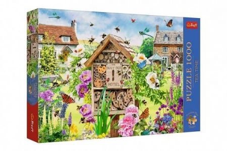 Puzzle Premium Plus - Čajový čas: Domeček pro včelky 1000 dílků 68,3x48cm v krabici