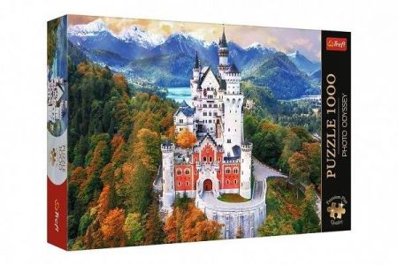 Puzzle Premium Plus - Photo Odyssey:Zámek Neuschwanstein,Německo 1000 dílků 68,3x48cm