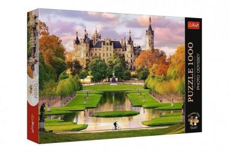 Puzzle Premium Plus - Photo Odyssey: Zámek Schwerin, Německo 1000 dílků 68,3x48cm