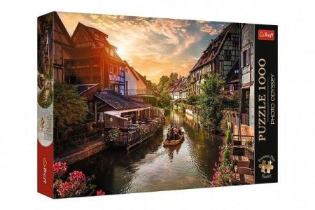 Puzzle Premium Plus - Photo Odyssey:Malé Benátky v Colmar, Francie 1000dílků 68,3x48cm