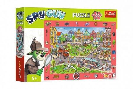 Puzzle Spy Guy - Město 18,9x13,4cm 100 dílků v krabici 33x23x6cm