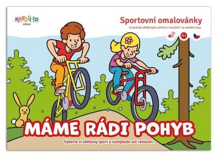 Máme rádi pohyb - Sportovní omalovánky A5