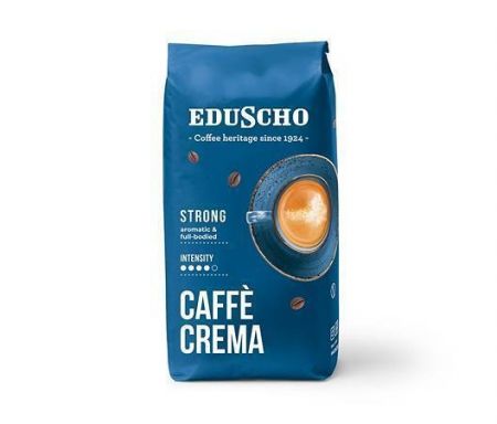 Káva &quot;Caffe Crema Strong&quot;, pražená, zrnková, 1000 g, EDUSCHO 529235