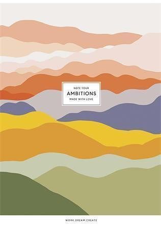 Sešit &quot;Ambitions&quot;, mix motivů, A4, čtverečkovaný, 40 listů, SHKOLYARYK A4-040-5228K