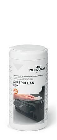 Čisticí utěrky na plastové povrchy &quot;Superclean box 100&quot;, 100 ks, DURABLE 570802