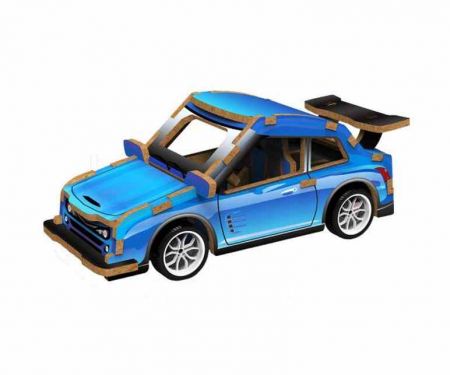 3D puzzle dřevěné - Závodní auto 13cm