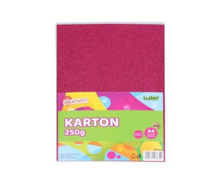 Karton A4 20,5 x 29,5cm 10ks, glitter