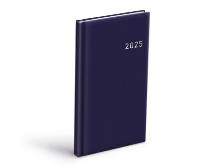 Diář 2025 T806 PVC dark blue 90x170mm týdenní