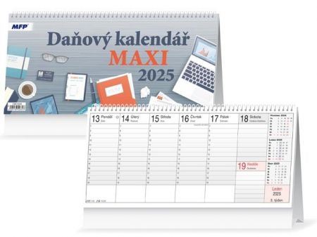 Kalendář 2025 stolní Daňový MAXI