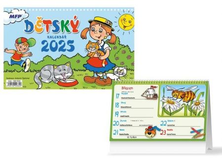 Kalendář 2025 stolní Dětský