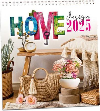 Kalendář nástěnný Home design  2025 / 32cm x 34cm / KN287