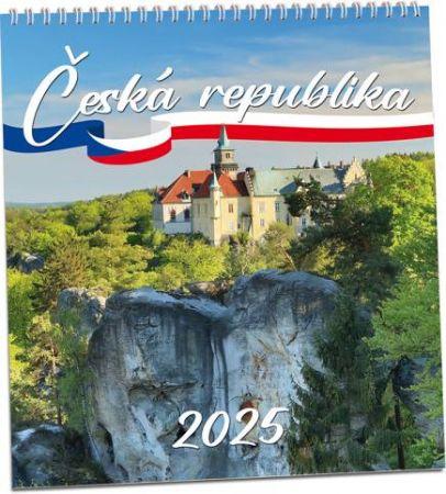 Kalendář nástěnný Česká Republika  2025 / 32cm x 34cm / KN297