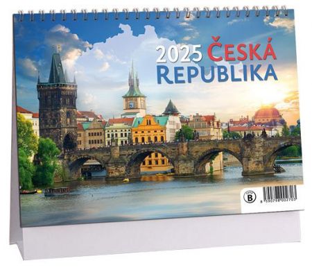 Kalendář stolní 14denní Česká republika  2025 / 23cm x 16cm / K750