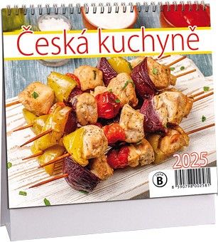 Kalendář stolní Česká kuchyně mini  2025 / 17cm x 14,5cm / K706