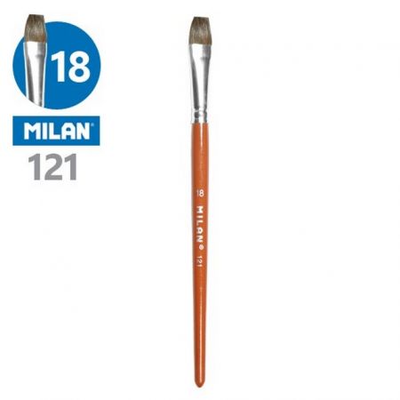 Štětec Milan 121 plochý lak 18