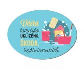 ALBI Cedulka na dveře - Včera bylo uklizeno