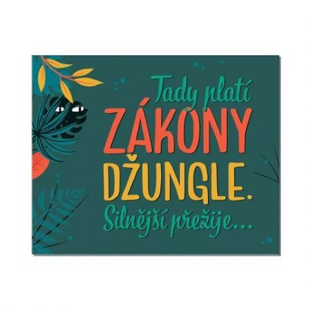 ALBI Cedulka na dveře - Zákony džungle