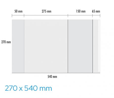 Obal univerzální 90mic, 270 x 540mm LUMA