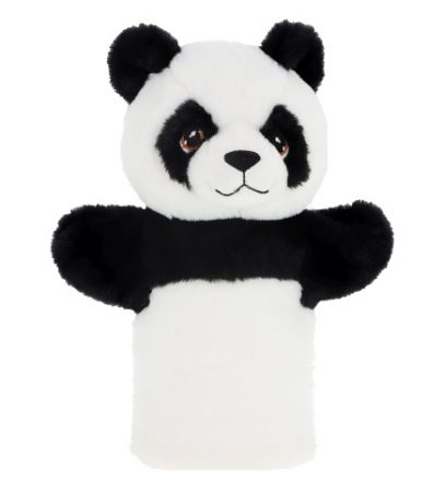 Keel Toys SE3076-5 Keeleco Panda - eko plyšový maňásek na ruku 27 cm