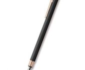 Faber-Castell Neo Slim Metal Black Rosegold plnicí pero hrot M