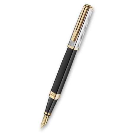 Waterman Exception Reflections of Paris SE DLX Black GT plnicí pero hrot F