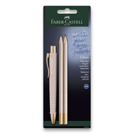 Kuličkové pero Faber-Castell Poly Ball Urban sada, 3 ks, mix barev