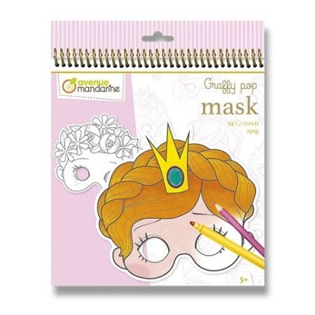 Omalovánky Avenue Mandarine Graffy Pop Mask pro holky