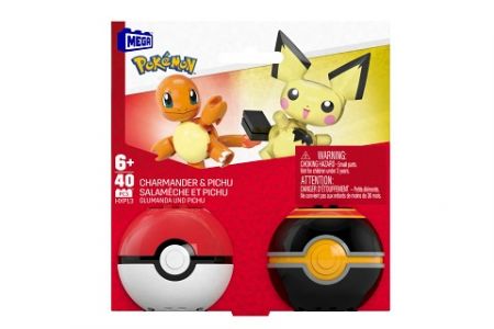 Megablok Pokémon Pokéball-Charmander a Pichu HXP13