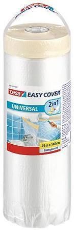 Fólie s maskovací páskou &quot;Easy Cover Universal 58870&quot;, 1,4 x 25 m, TESA