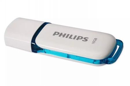 USB  &quot;Snow&quot;, bílá, 16 GB, USB 2.0, PHILIPS PHMMD16GSNOWU2