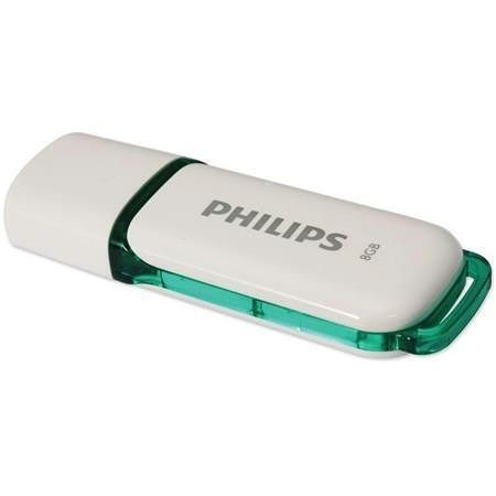 USB  &quot;Snow&quot;, bílá, 8 GB, USB 2.0, PHILIPS PHMMD8GSNOWU2