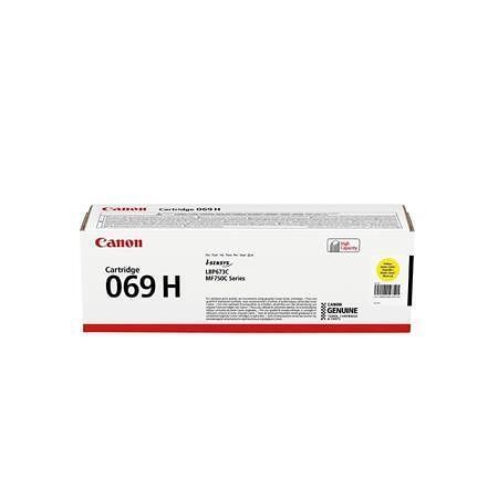 CRG-069H Toner cartridge, i-SENSYS LBP 673Cdw printer, CANON, yellow, 5,5k