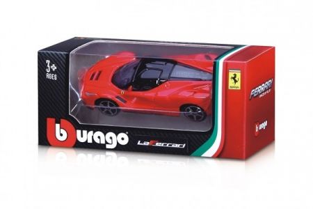 Auto Bburago 1:64 Ferrari Race &amp; Play kov/plast mix druhů v krabičce 11x5x4,5cm