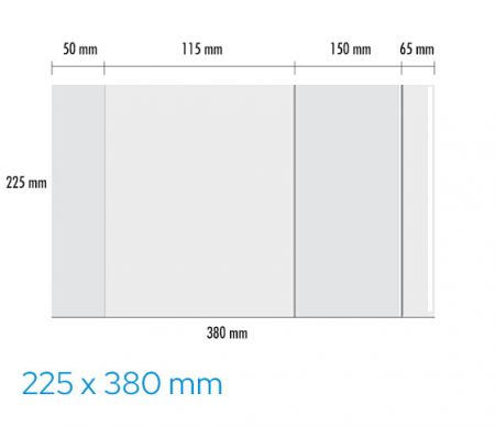 Obal univerzální 90mic, 225 x 380mm LUMA
